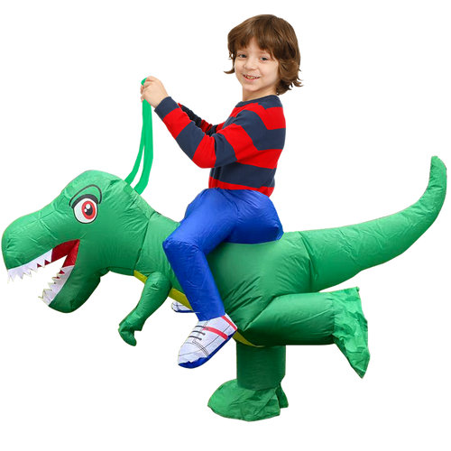 Kids Inflatable Costume, Dinosaur T-REX Costumes with LED Light（Green） SHINYOU