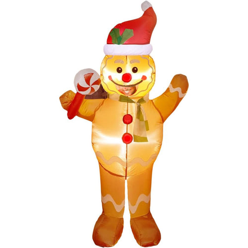 Adult inflatable Costumes Gingerbread Man Halloween Christmas SHINYOU