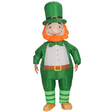 Load image into Gallery viewer, ST Patrick&#39;s Day Adult luminous  Inflatable Leprechaun Costume With LED Light for Man And Women SHINYOU
