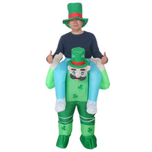 Load image into Gallery viewer, ST Patrick's Day Adult luminous Inflatable Leprechaun Costume With LED Light for Man And Women SHINYOU