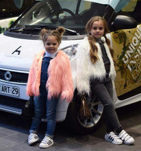 Load image into Gallery viewer, SHINYOU Girls Winter Warm Coat Faux Fur Coat LED Light Up Jacket Chirstmas Costume Gift SHINYOU