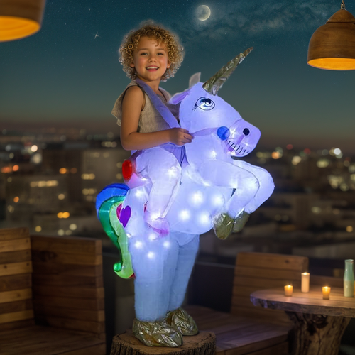 Kids Inflatable Costume, Unicorn Costumes with LED Light(（Unicorn） SHINYOU