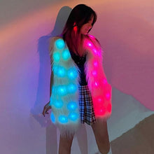 Load image into Gallery viewer, SHINYOU Women Faux Fur Coat SHINYOU