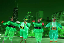 Load image into Gallery viewer, Adult luminous Green Inflatable Costume With LED Light For ST Patrick's Day(Women) SHINYOU