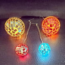 Load image into Gallery viewer, LED Light Projecting Disco Ball Light Up Earrings for Women（2 pairs） SHINYOU
