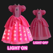 Load image into Gallery viewer, SHINYOU Girls Peach Princess Dress with LED Light SHINYOU