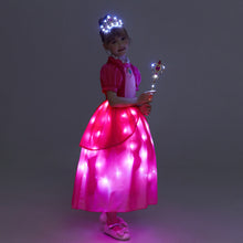 Load image into Gallery viewer, SHINYOU Girls Peach Princess Dress with LED Light SHINYOU