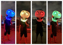 Load image into Gallery viewer, Adult inflatable Costumes Skull Costumes Scary Skeleton Outfit Luminous Ghost Funny Party Cosplay Playwear SHINYOU