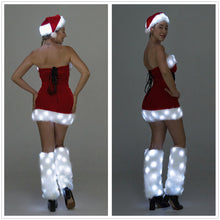 Load image into Gallery viewer, Women&#39;s Santa Costume LED Light Up Christmas Dress Cosplay Mrs. Claus Costume SHINYOU
