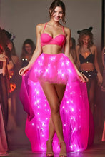 Load image into Gallery viewer, Women Tulle Tutu Skirts Adult A Line Rave Outfit Skirt LED Light Up Costumes Halloween SHINYOU