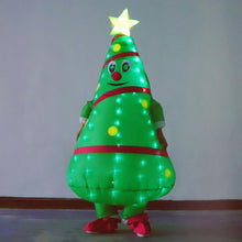 Load image into Gallery viewer, Adult Inflatable Christmas Tree Costume, Blow Up Costume with LED Light for Christmas Party SHINYOU