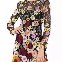 Load image into Gallery viewer, Three-dimensional Flower Dress for Women Sexy Dress with Hip Wrap Spring Summer Party Dress Holiday Women's Clothing Vestidos SHINYOU