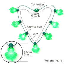 Load image into Gallery viewer, Fashion Lucky Clovers LED Lights Drop Dangle Earrings for Women Girls St Patrick's Day SHINYOU