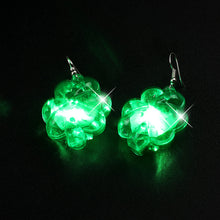 Load image into Gallery viewer, Fashion Lucky Clovers LED Lights Drop Dangle Earrings for Women Girls St Patrick&#39;s Day SHINYOU
