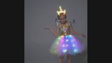 Load and play video in Gallery viewer, Golden Unicorn Costume Dress Up for Little Girls
