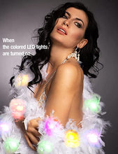 Load image into Gallery viewer, Led Feather Boa 100 Color Smart LED Lights Boas for Party, Wedding, Halloween Costume, Christmas Tree and Home Decoration SHINYOU
