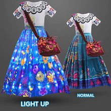 Load image into Gallery viewer, Girls Encanto Mirabel Dress Princess Costume | Light Up Dress Halloween Carnival Cosplay Birthday Party Dress SHINYOU
