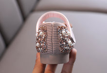 Load image into Gallery viewer, 2023 New Childrens Shoes Pearl Rhinestones Shining Kids Princess Shoes Baby Girls Shoes Party And Wedding SHINYOU