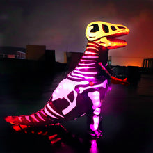 Load image into Gallery viewer, Adult Dinosaur Costumes, Inflatable T-Rex Dinosaur Halloween Blow Up With Voice Control LED Lights,Cosplay SHINYOU
