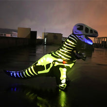 Load image into Gallery viewer, Adult Dinosaur Costumes, Inflatable T-Rex Dinosaur Halloween Blow Up With Voice Control LED Lights,Cosplay SHINYOU