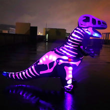 Load image into Gallery viewer, Adult Dinosaur Costumes, Inflatable T-Rex Dinosaur Halloween Blow Up With Voice Control LED Lights,Cosplay SHINYOU