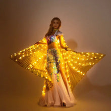 Load image into Gallery viewer, LED isis wings glow light up belly dance costumes(3 colors ) SHINYOU