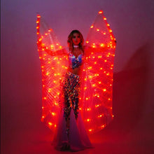 Load image into Gallery viewer, LED isis wings glow light up belly dance costumes(3 colors ) SHINYOU