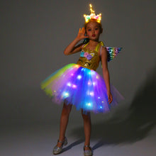 Load image into Gallery viewer, Golden Unicorn Costume Dress Up for Little Girls SHINYOU

