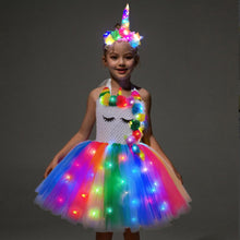 Load image into Gallery viewer, Little Girls Unicorn Costume  |  Flower dress Dark color SHINYOU
