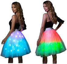 Lade das Bild in den Galerie-Viewer, Women Tutu Skirt LED Light Up Ballet Dance Running Skirt SHINYOU
