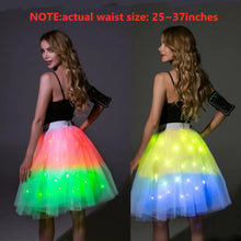 Lade das Bild in den Galerie-Viewer, Women Tutu Skirt LED Light Up Ballet Dance Running Skirt SHINYOU
