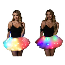 Lade das Bild in den Galerie-Viewer, Women Tutu Skirt LED Light Up Ballet Dance Running Skirt SHINYOU