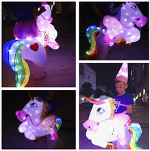 Load image into Gallery viewer, Kids Inflatable Costume, Unicorn Costumes with LED Light SHINYOU
