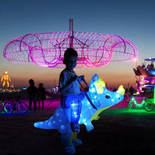 Load image into Gallery viewer, Kids Inflatable Costume, Dinosaur T-REX Costumes with LED Light（Blue） SHINYOU

