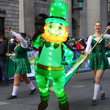 Load image into Gallery viewer, ST Patrick&#39;s Day Adult luminous  Inflatable Leprechaun Costume With LED Light for Man And Women SHINYOU
