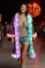 Charger l'image dans la galerie, LED Light up Sequin Coat for Women Flash Sparkly Jacket Rave Costume Music Festival Outfits Parties Halloween Holiday SHINYOU
