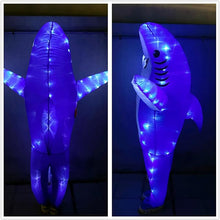 Lade das Bild in den Galerie-Viewer, Adult and Kid Blue Shark Inflatable Costumes… SHINYOU
