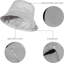 Load image into Gallery viewer, LED Rave Bucket Hat Light up Fisherman Cap, 7 Colors Glow in the Dark Party Hats SHINYOU
