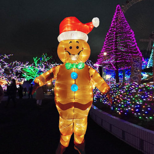 Adult inflatable Costumes Gingerbread Man Halloween Christmas SHINYOU
