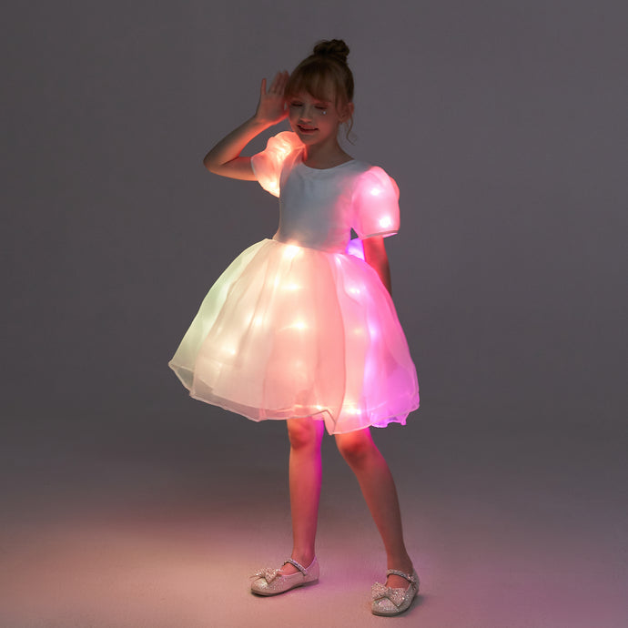 Light Up Girl Tutu Dress for Birthday Cosplay Halloween Party Outfit SHINYOU