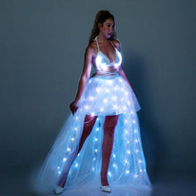 Lade das Bild in den Galerie-Viewer, Women Tulle Tutu Skirts Adult A Line Rave Outfit Skirt Smart LED Light Up Costumes Halloween SHINYOU
