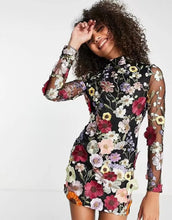 Lade das Bild in den Galerie-Viewer, Three-dimensional Flower Dress for Women Sexy Dress with Hip Wrap Spring Summer Party Dress Holiday Women&#39;s Clothing Vestidos SHINYOU
