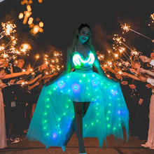 Cargar imagen en el visor de la galería, Women Tulle Tutu Skirts Adult A Line Rave Outfit Skirt Smart LED Light Up Costumes Halloween SHINYOU
