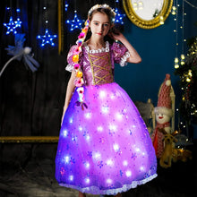 Cargar imagen en el visor de la galería, Light Up Girl Princess Costume Dress for Birthday Cosplay Halloween Party Outfit Princess Dress Up SHINYOU
