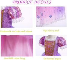 Cargar imagen en el visor de la galería, Light Up Girl Princess Costume Dress for Birthday Cosplay Halloween Party Outfit Princess Dress Up SHINYOU
