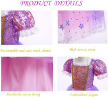 Lade das Bild in den Galerie-Viewer, Light Up Girl Princess Costume Dress for Birthday Cosplay Halloween Party Outfit Princess Dress Up SHINYOU
