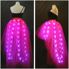 Lade das Bild in den Galerie-Viewer, Women Tulle Tutu Skirts Adult A Line Rave Outfit Skirt LED Light Up Costumes Halloween SHINYOU
