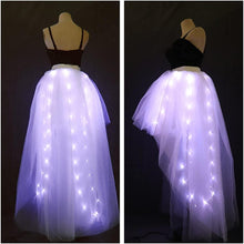 Cargar imagen en el visor de la galería, Women Tulle Tutu Skirts Adult A Line Rave Outfit Skirt LED Light Up Costumes Halloween SHINYOU
