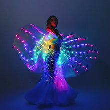 Load image into Gallery viewer, LED isis wings glow light up belly dance costumes（Rainbow ） SHINYOU
