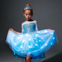 Load image into Gallery viewer, Elsa Dress Costumes Princess Dress Snow Queen Light Up Dress SHINYOU
